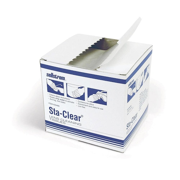 Water Activated Lens Cleaning Tissue Box, 1000 pc Box, PK1000
